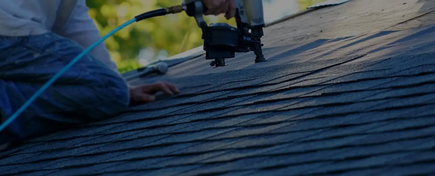 Ready Roofers crew completing a shingle roof in Orillia